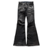 Tornado Mart Backlaced waxed flared denim - wintexarchive