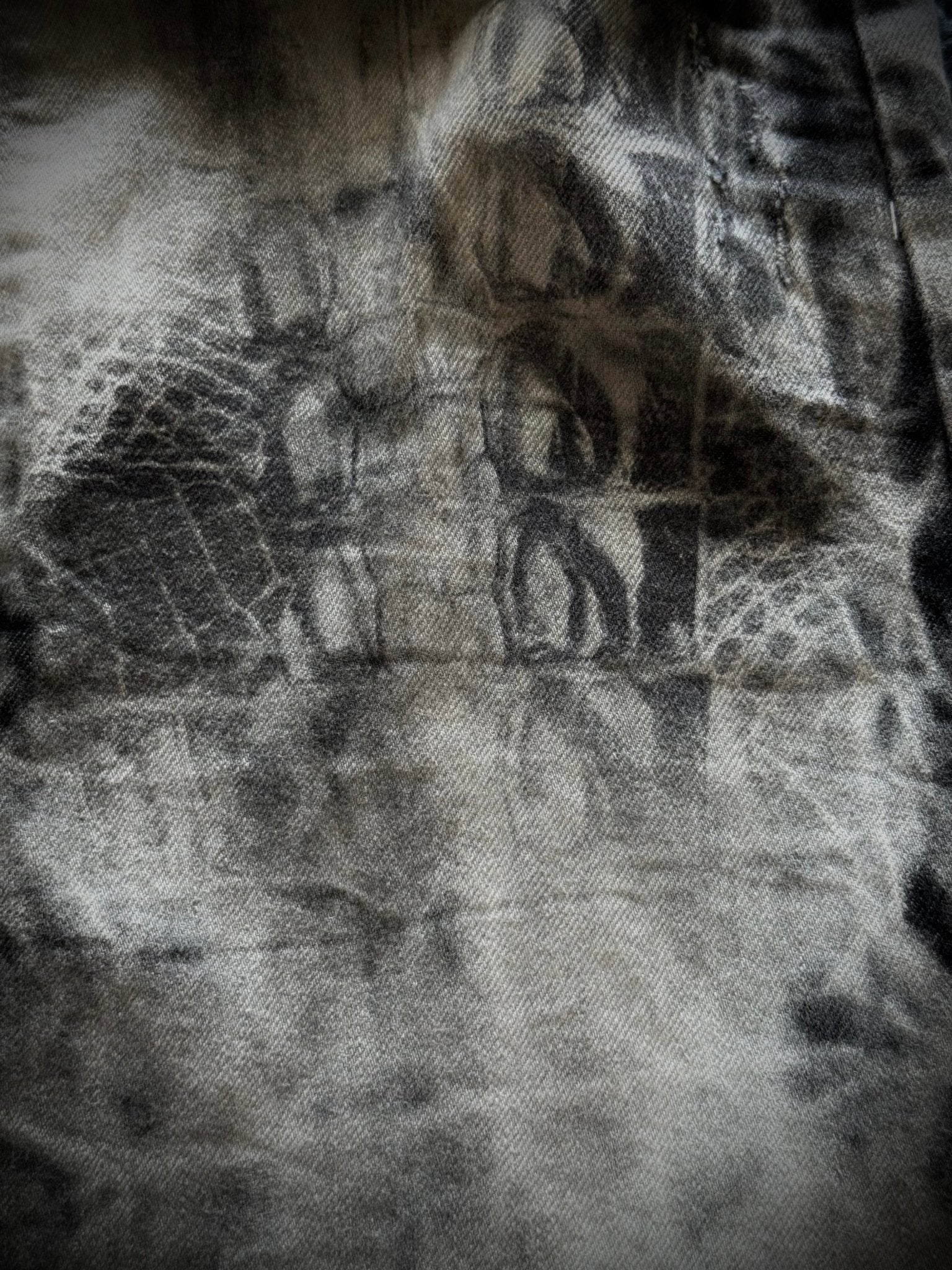 Tornado Mart Crocodile flared jeans - wintexarchive