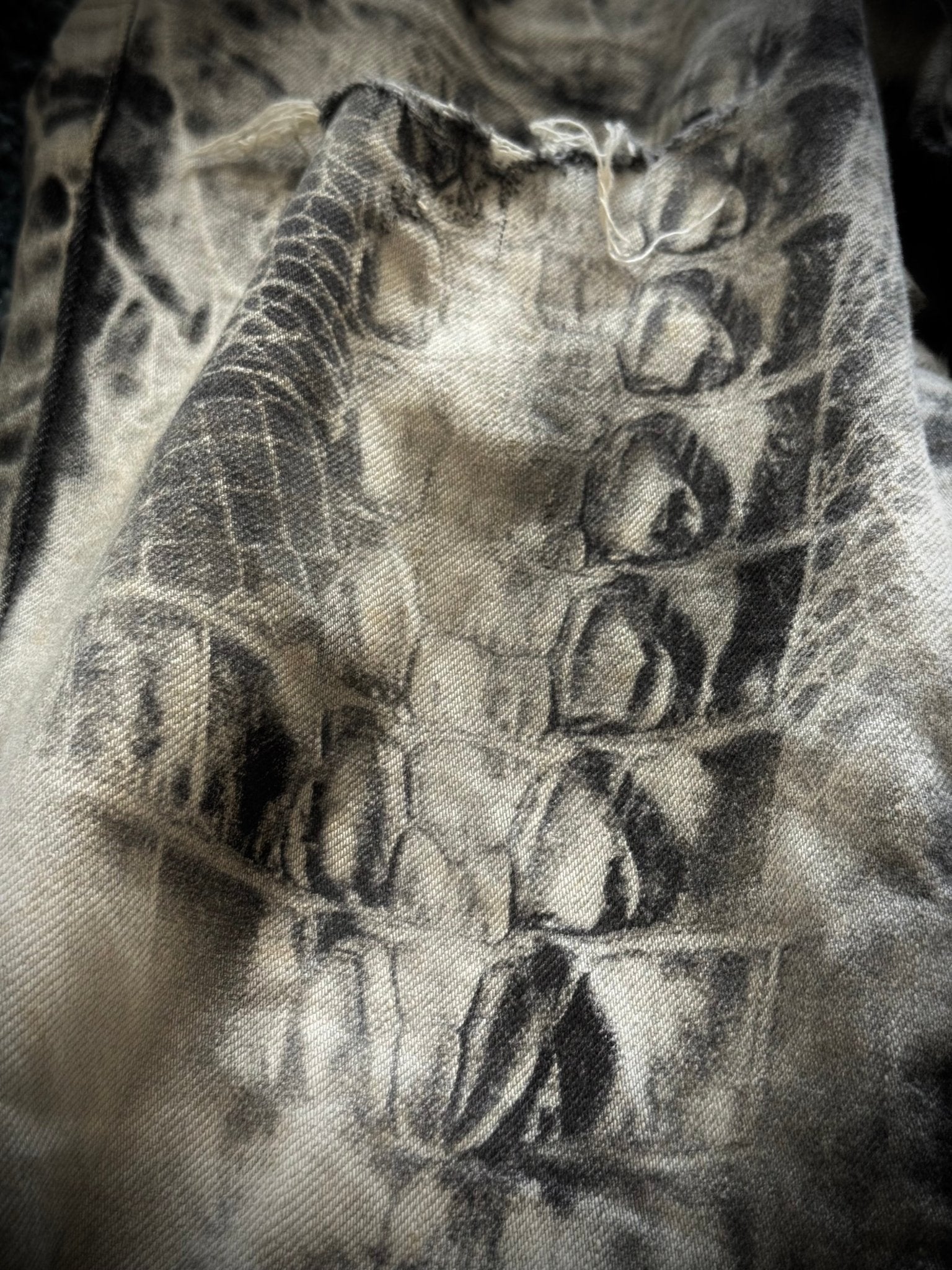 Tornado Mart Crocodile flared jeans - wintexarchive