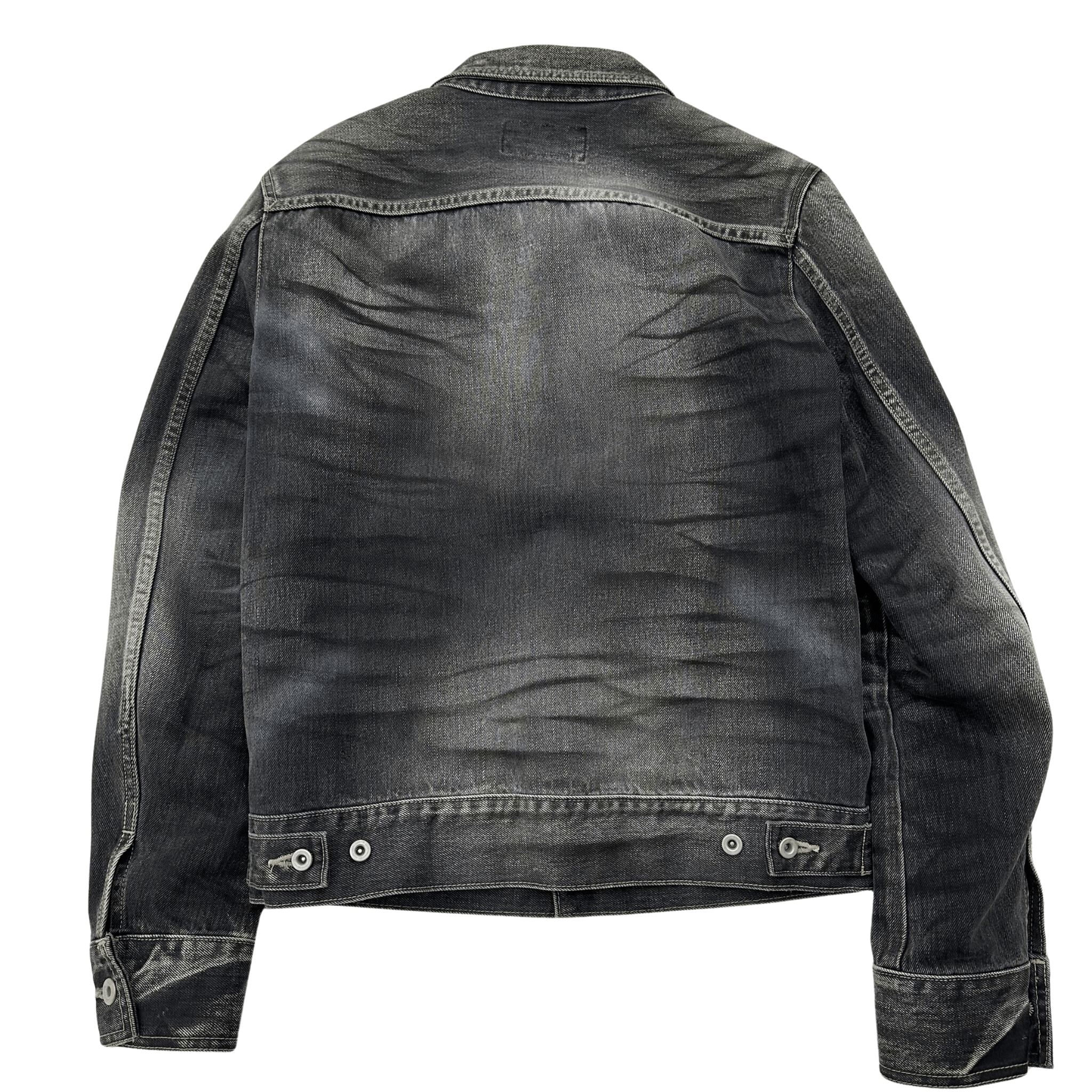 Tornado Mart dark shadow zebra denim jacket - wintexarchive