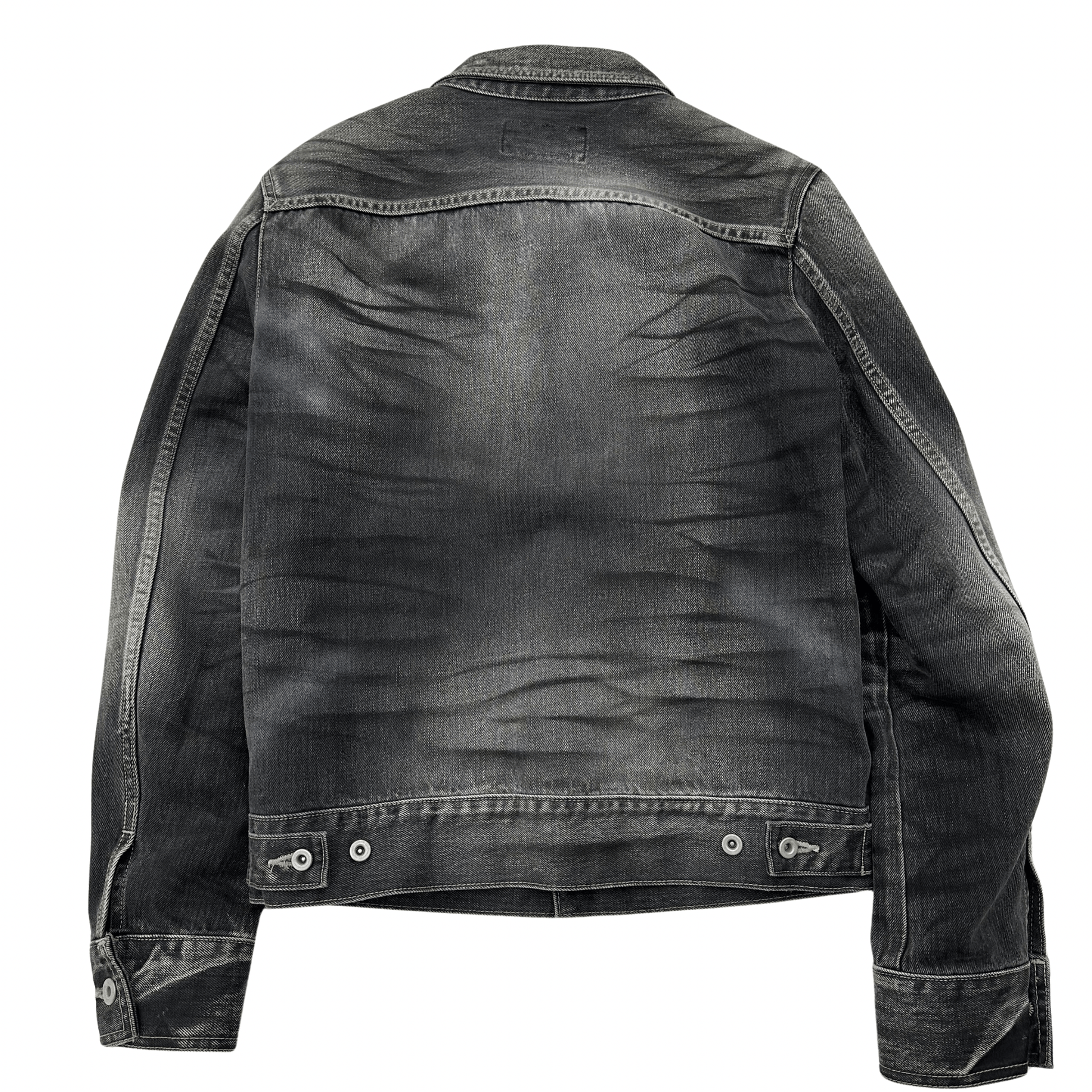 Tornado Mart dark shadow zebra denim jacket - wintexarchive