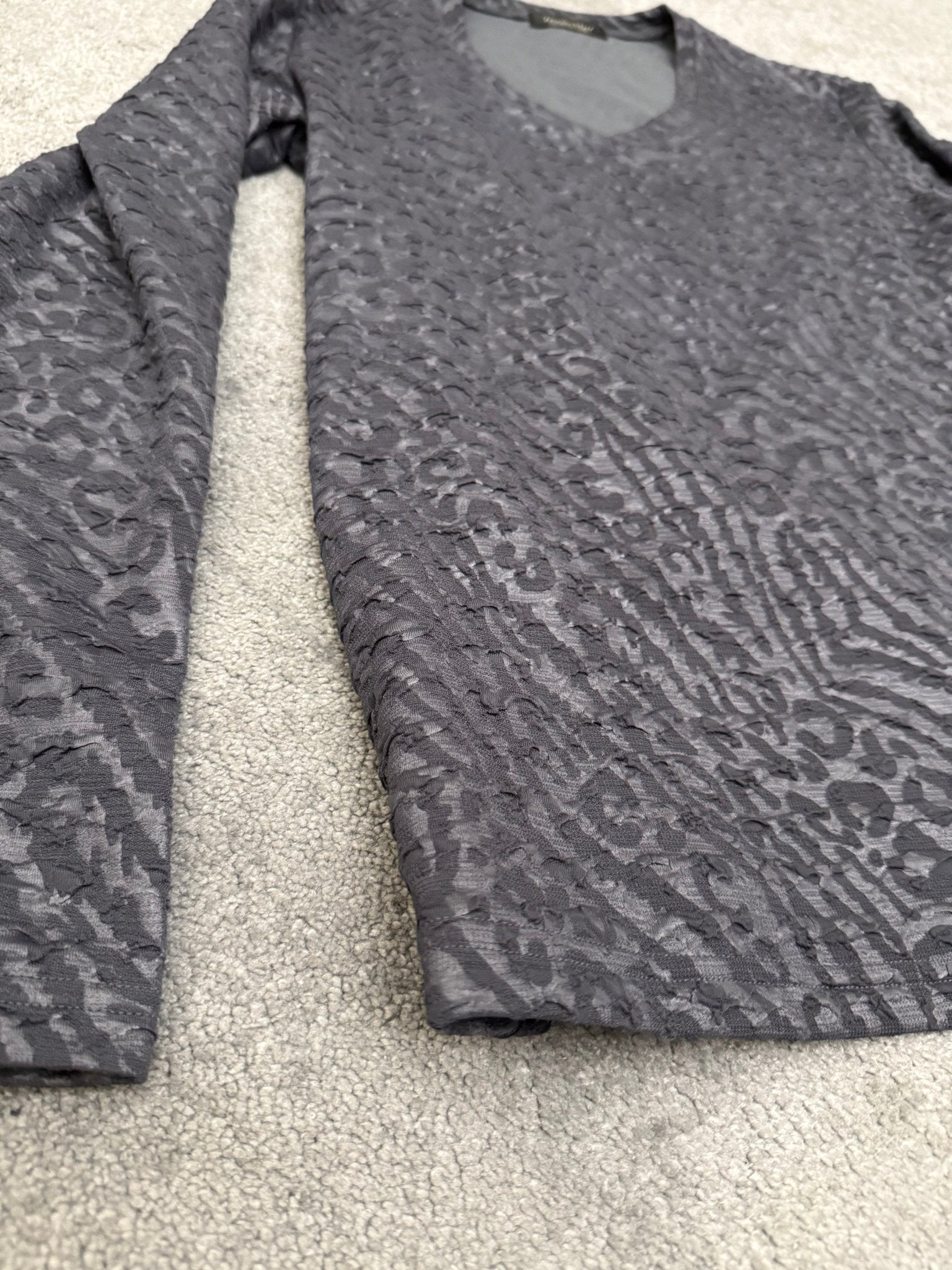 Tornado Mart Dark Shadow Zebra Longsleeve - wintexarchive