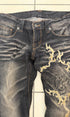 Tornado Mart Evolved Rhinestone Tribal Flared Pants - wintexarchive