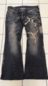 Tornado Mart Evolved Rhinestone Tribal Flared Pants - wintexarchive