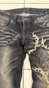 Tornado Mart Evolved Rhinestone Tribal Flared Pants - wintexarchive