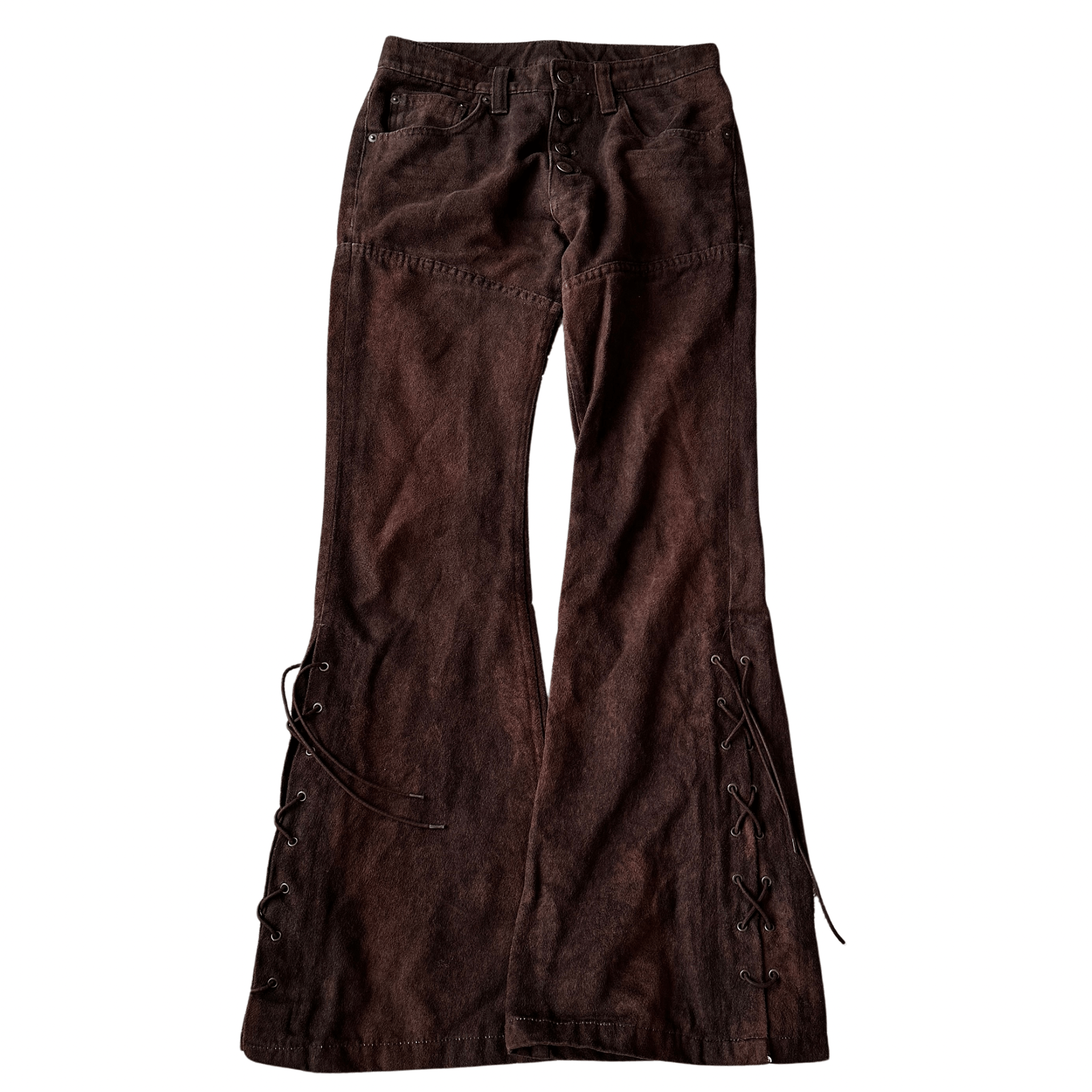 Tornado Mart Exotic Laced Up Flared Pants - wintexarchive