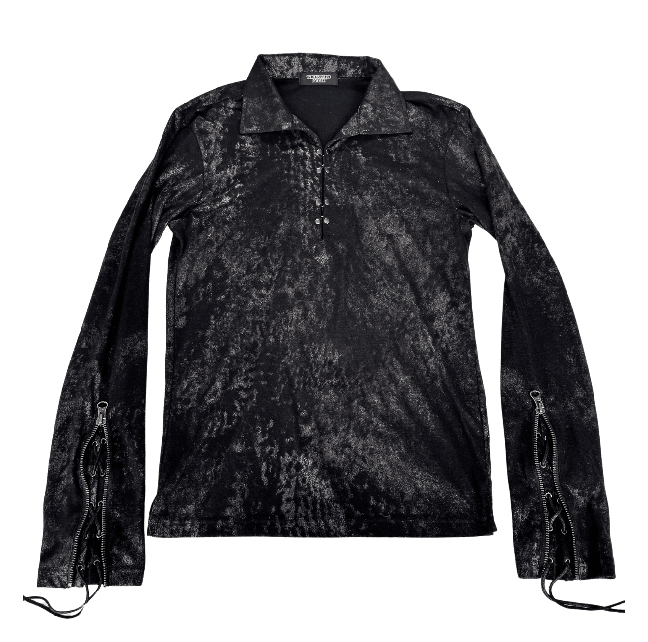 Tornado Mart Leopard Laced up Longsleeve - wintexarchive