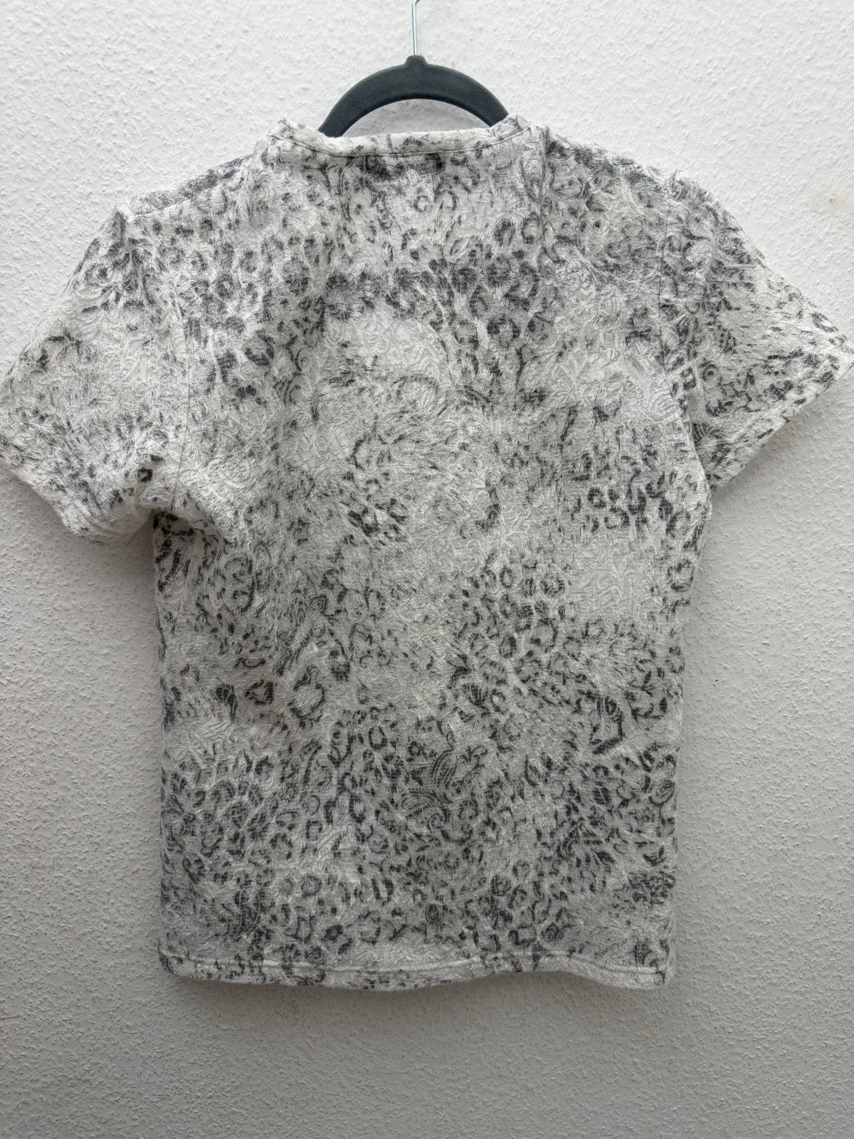 Tornado Mart Micro Distressed Snow Leopard Shirt - wintexarchive