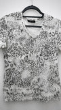 Tornado Mart Micro Distressed Snow Leopard Shirt - wintexarchive
