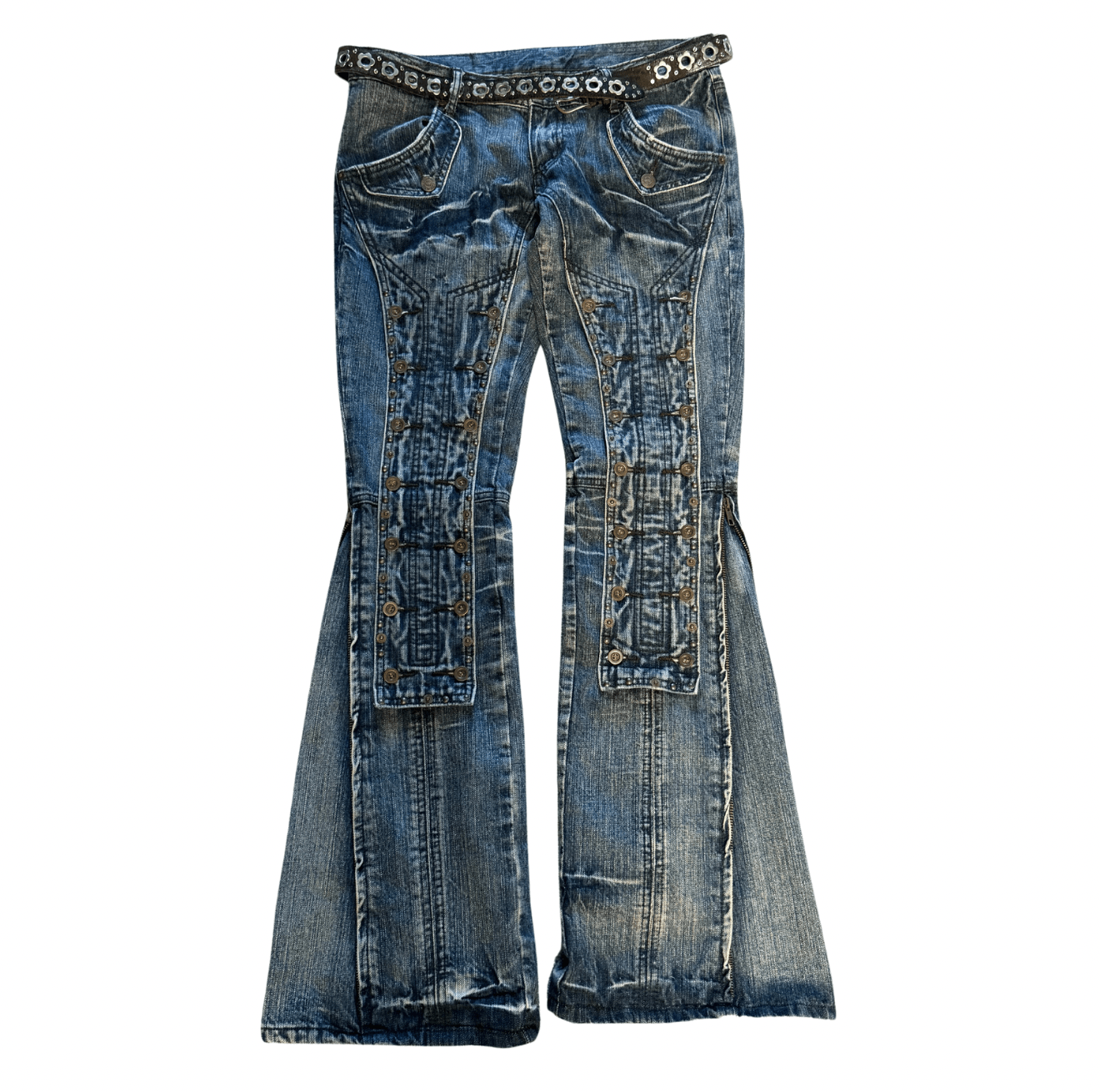 Tornado Mart Pannel Flared Denim - wintexarchive