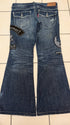 Tornado Mart Patched Bell Bottom Pants - wintexarchive