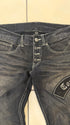 Tornado Mart Patched Flared Denims - wintexarchive