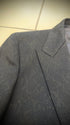 Tornado Mart Python Coating Padded Shoulders Blazer - wintexarchive