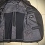 Tornado Mart Python Coating Padded Shoulders Blazer - wintexarchive