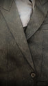 Tornado Mart Python Coating Padded Shoulders Blazer - wintexarchive
