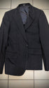 Tornado Mart Python Coating Padded Shoulders Blazer - wintexarchive