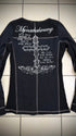 Tornado Mart Ribbed Cotton Rose Cross Longsleeve - wintexarchive