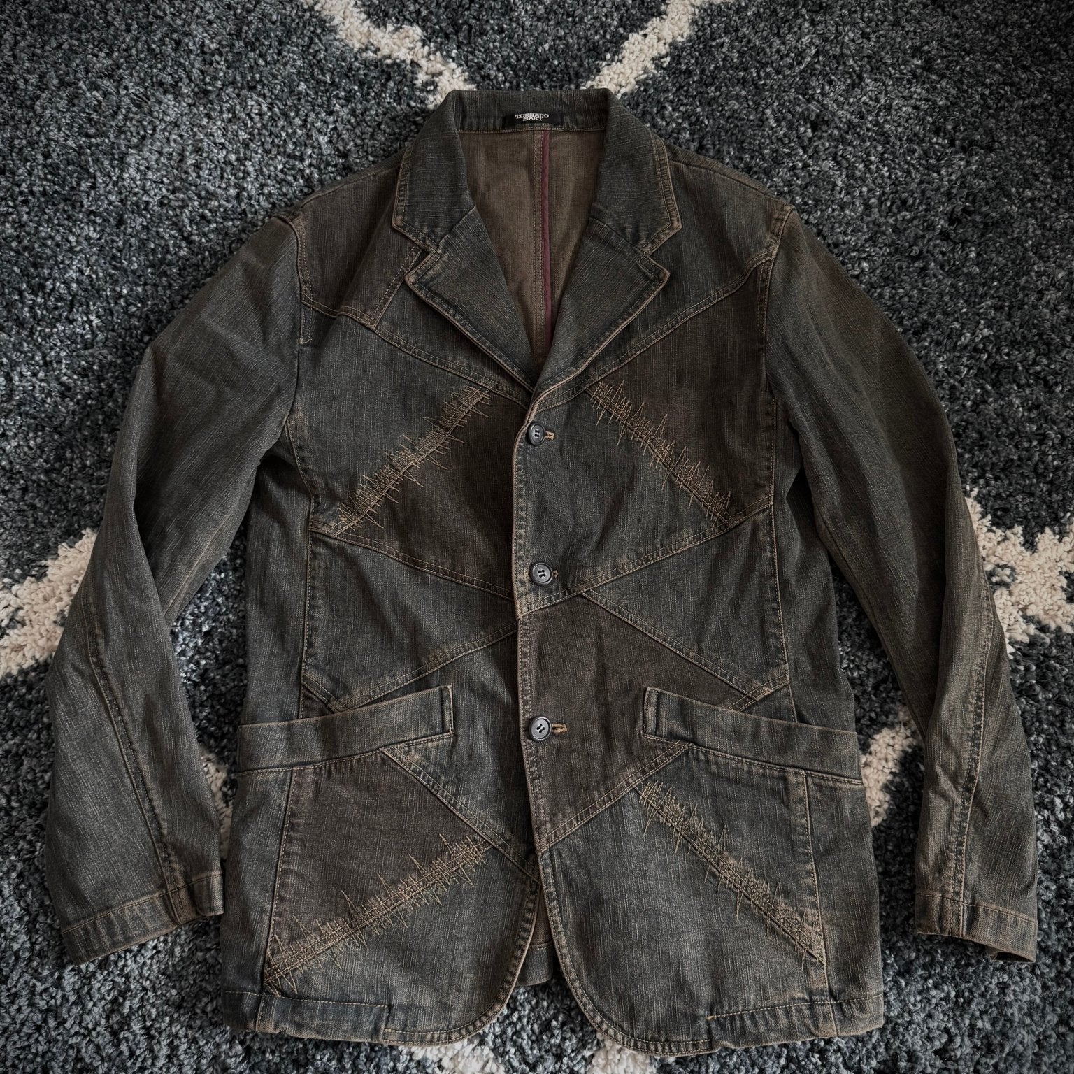 Tornado Mart Scar Stitched Tailored Jacket - wintexarchive