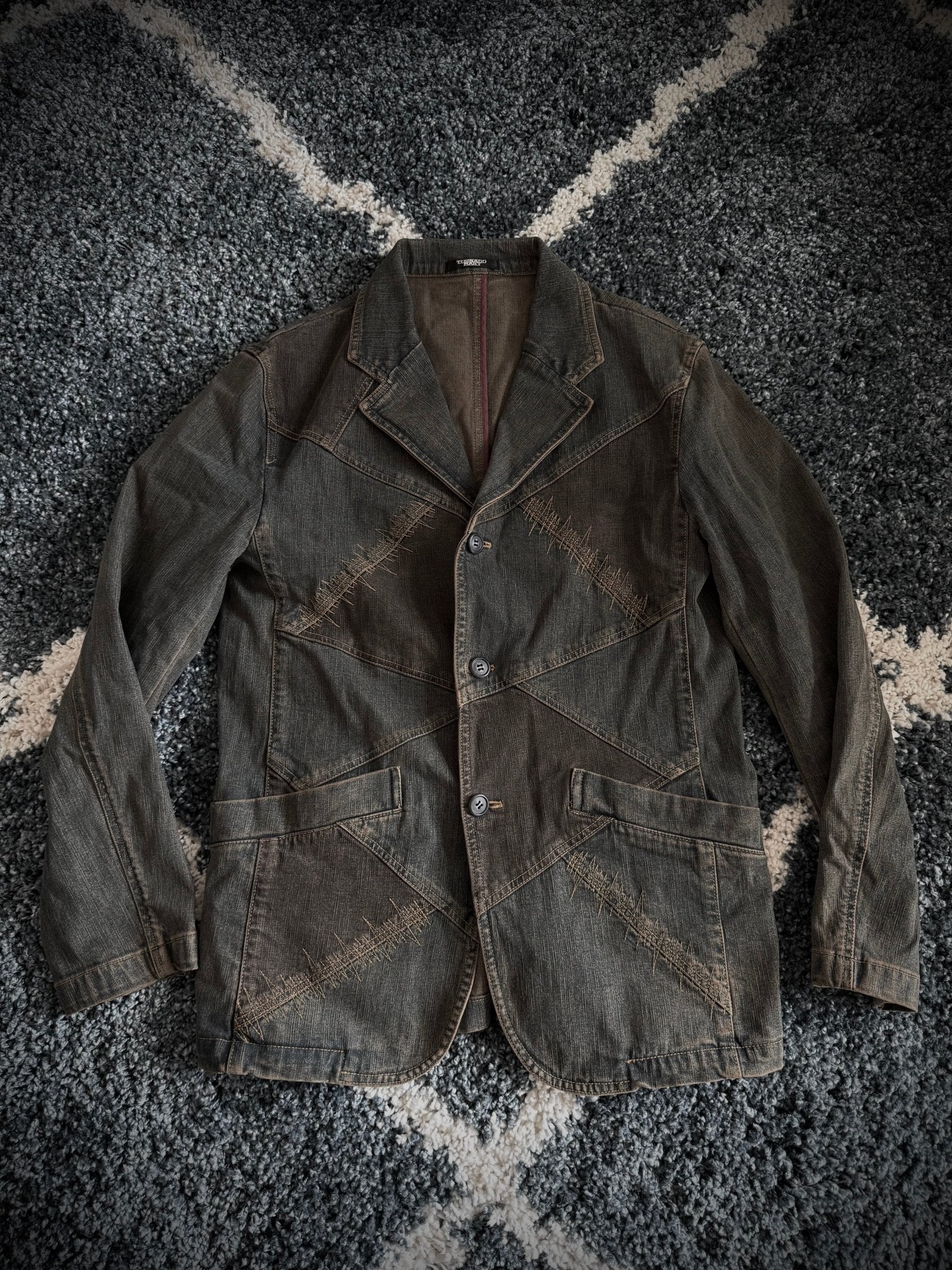 Tornado Mart Scar Stitched Tailored Jacket - wintexarchive