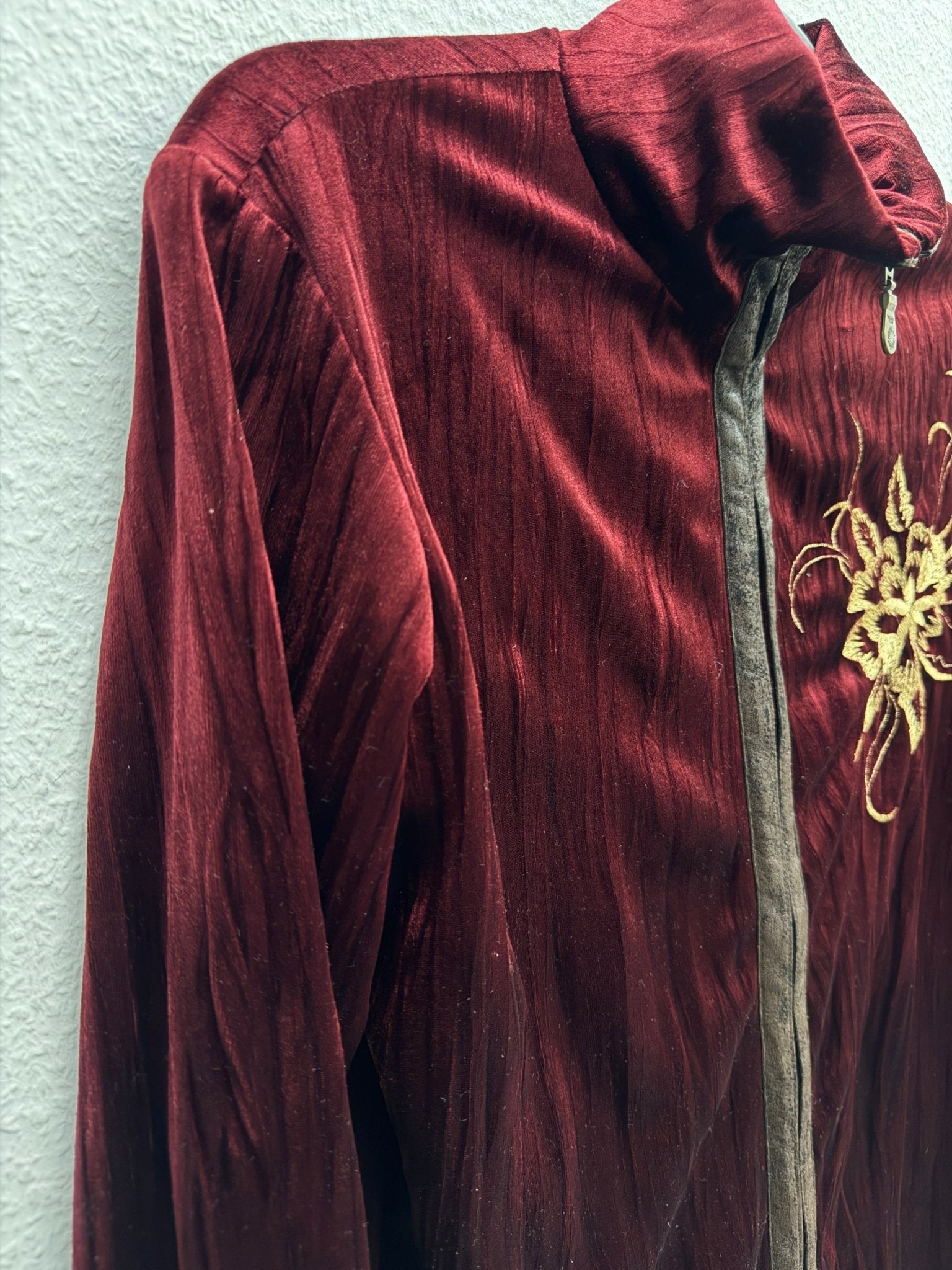 Tornado Mart Striped Velour Royal Track Jacket - wintexarchive
