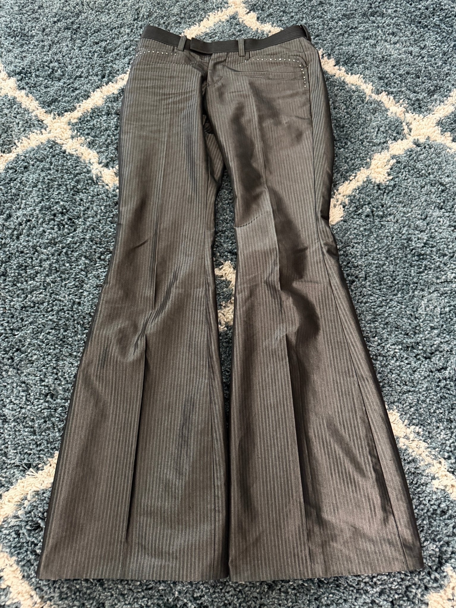 Tornado Mart Studded Dress Pants Bell Bottoms (M) - wintexarchive