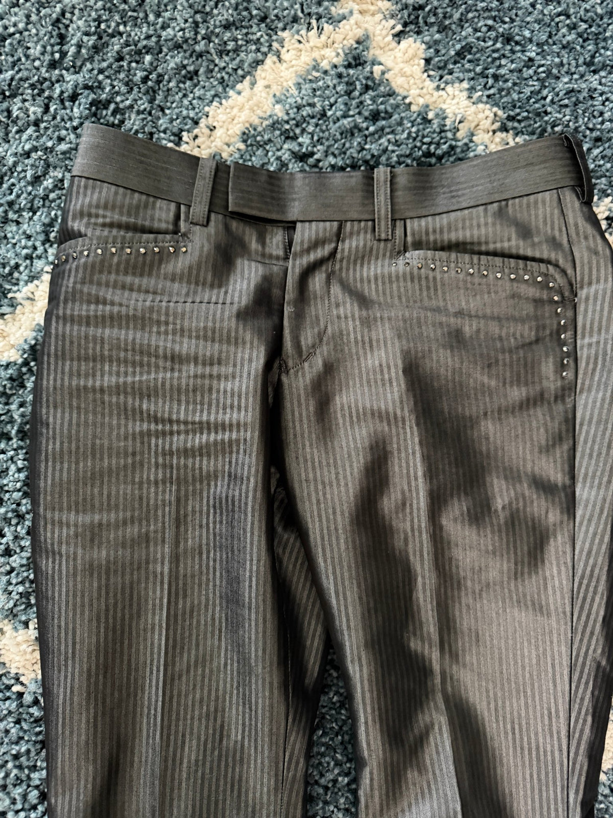 Tornado Mart Studded Dress Pants Bell Bottoms (M) - wintexarchive