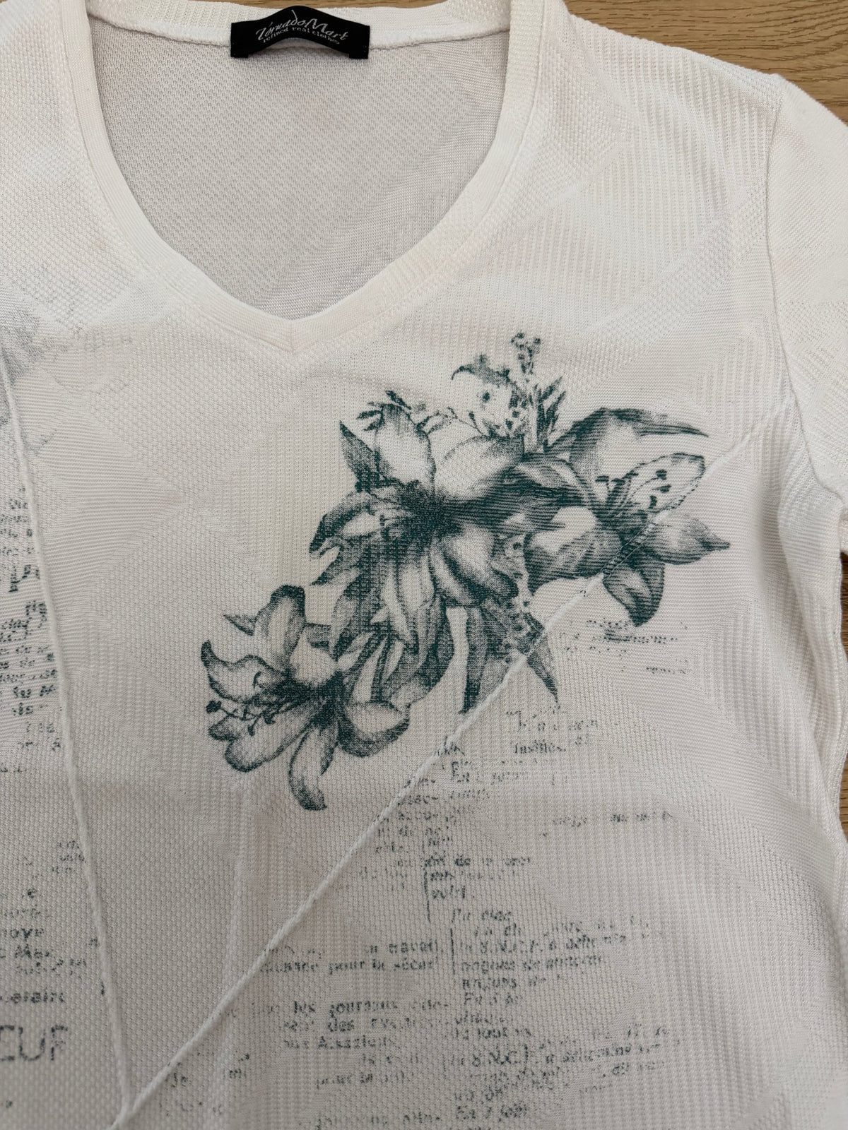 Tornado Mart Thermal Slashed Poem Shirt - wintexarchive
