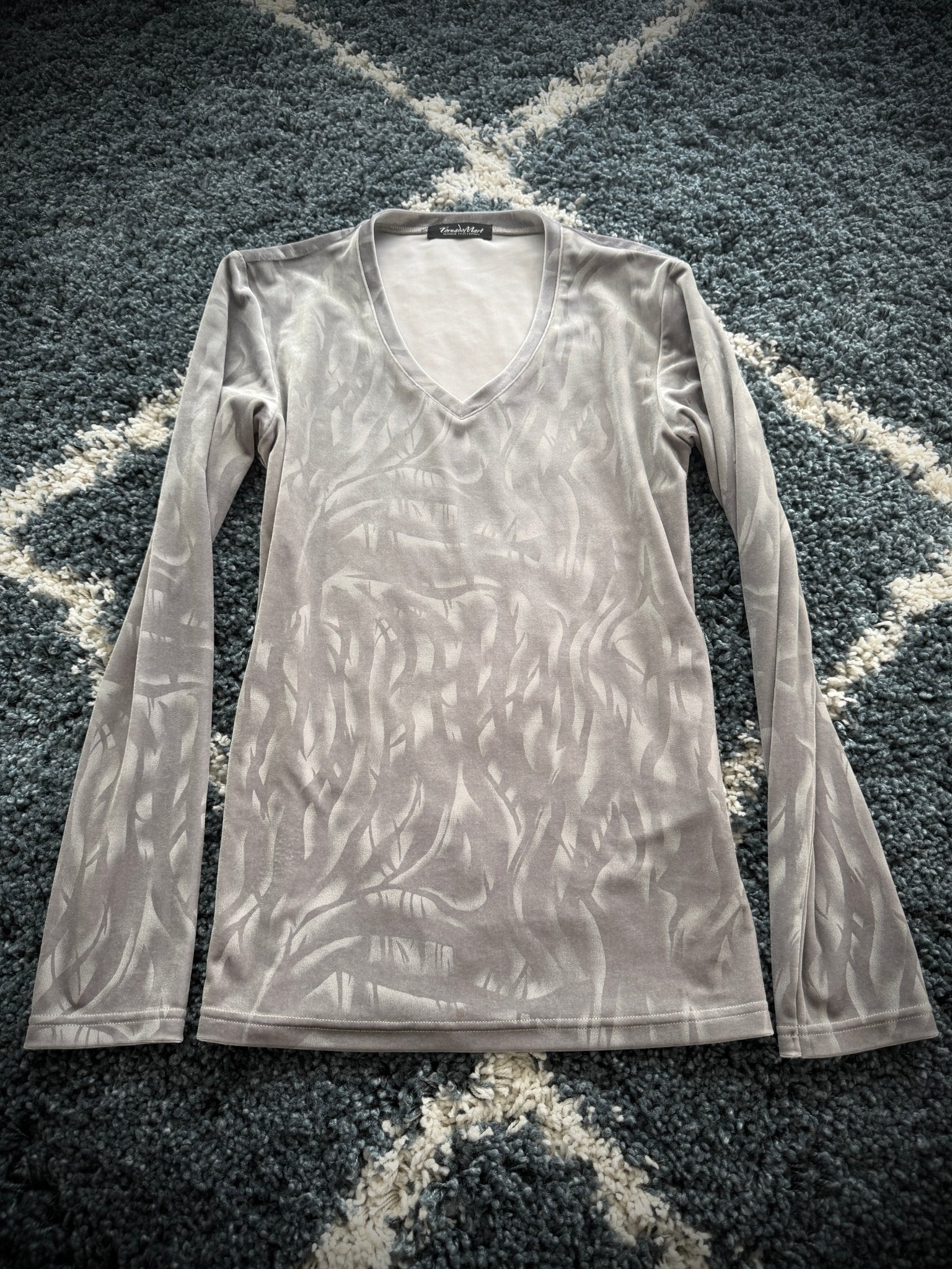 Tornado Mart Tribal Velour Longsleeve - wintexarchive