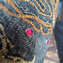 Tornado Mart Tribe Embroidered Rhinestone Flared Denim - wintexarchive