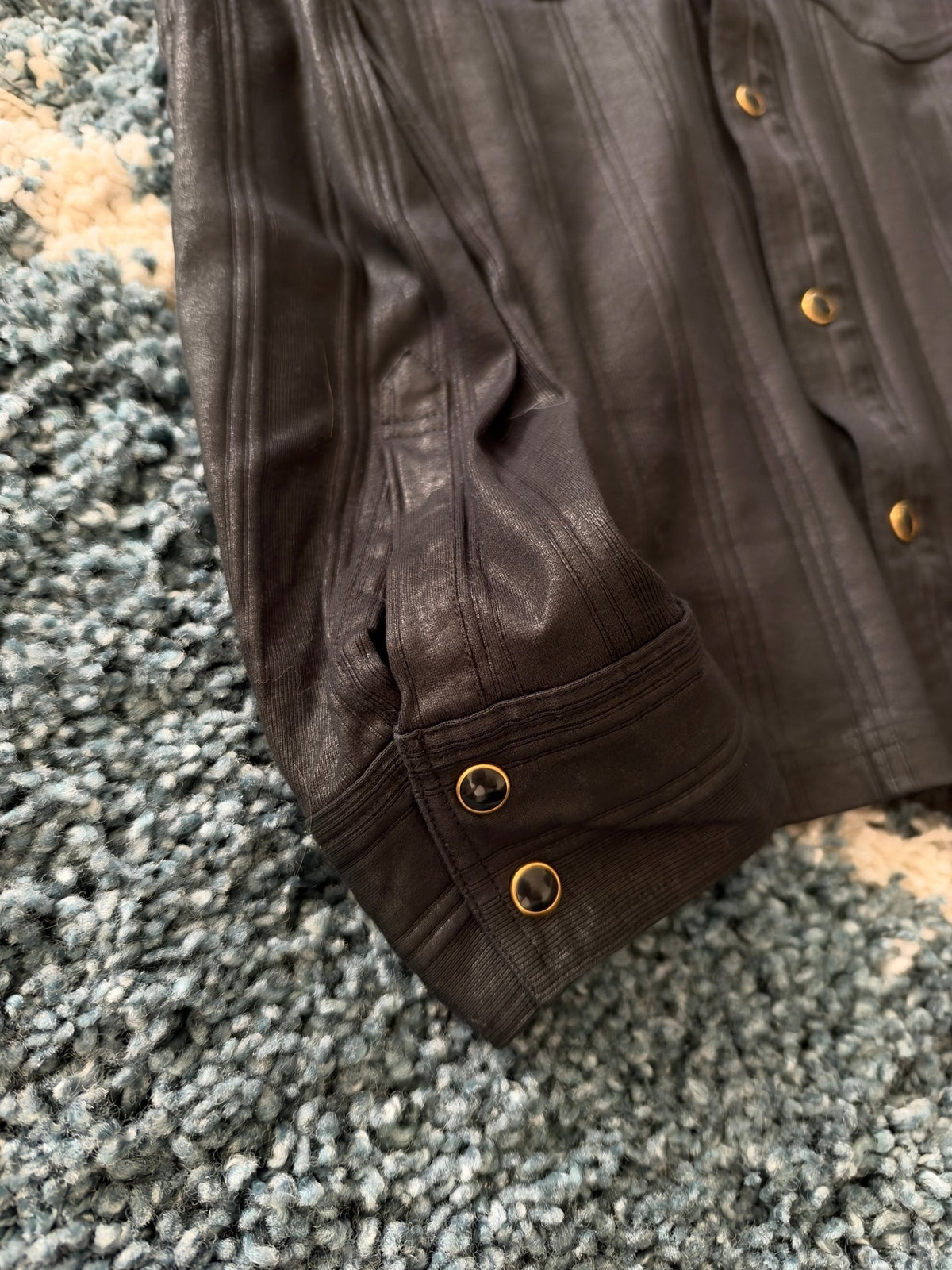 Tornado Mart Western Shiny Button Up Shirt - wintexarchive