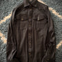 Tornado Mart Western Shiny Button Up Shirt - wintexarchive