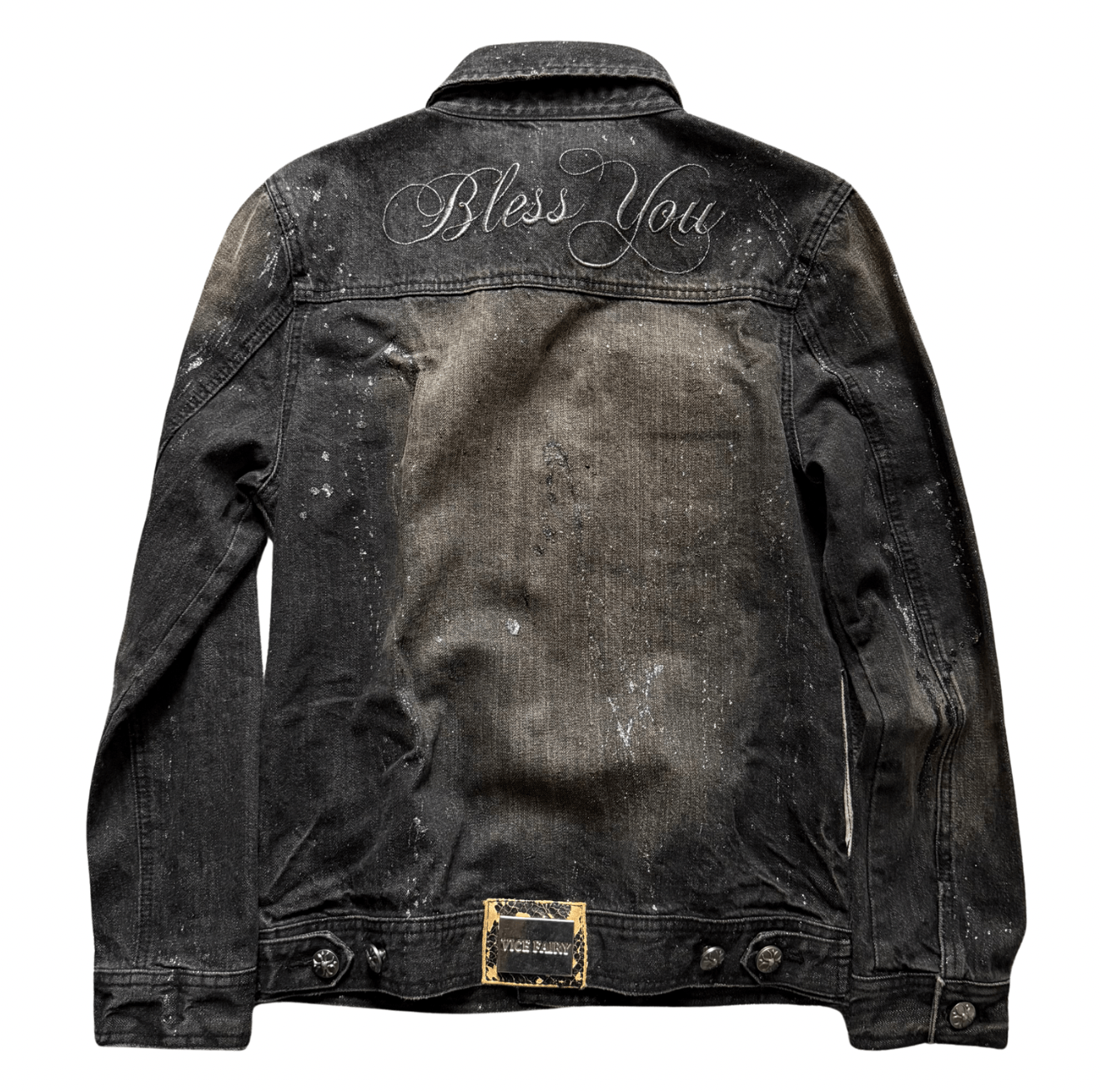 Vice Fairy Bless You Denim Jacket - wintexarchive