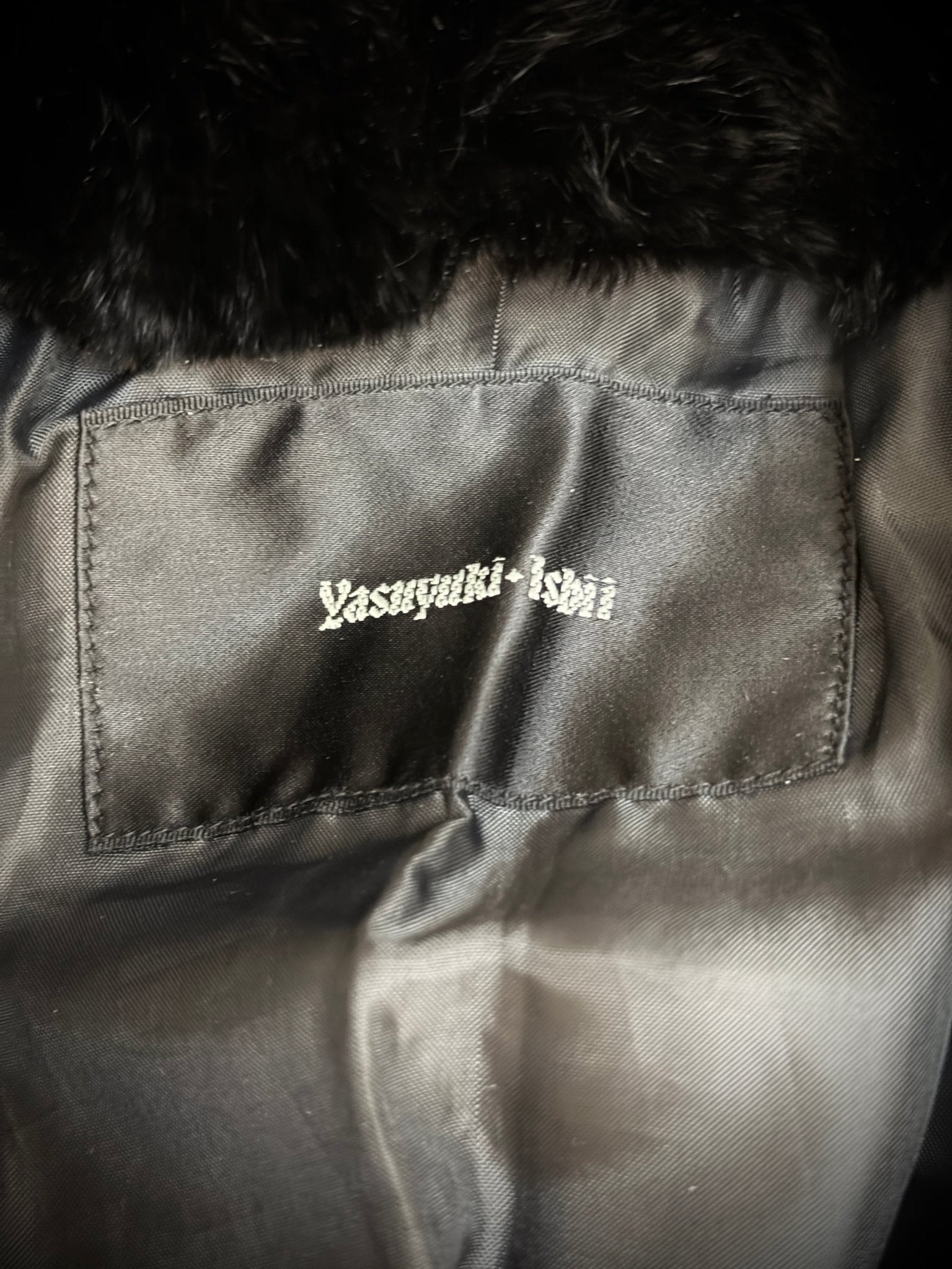 Yasuyuki Ishii Hidden Hood Leather Fur Collar Jacket - wintexarchive