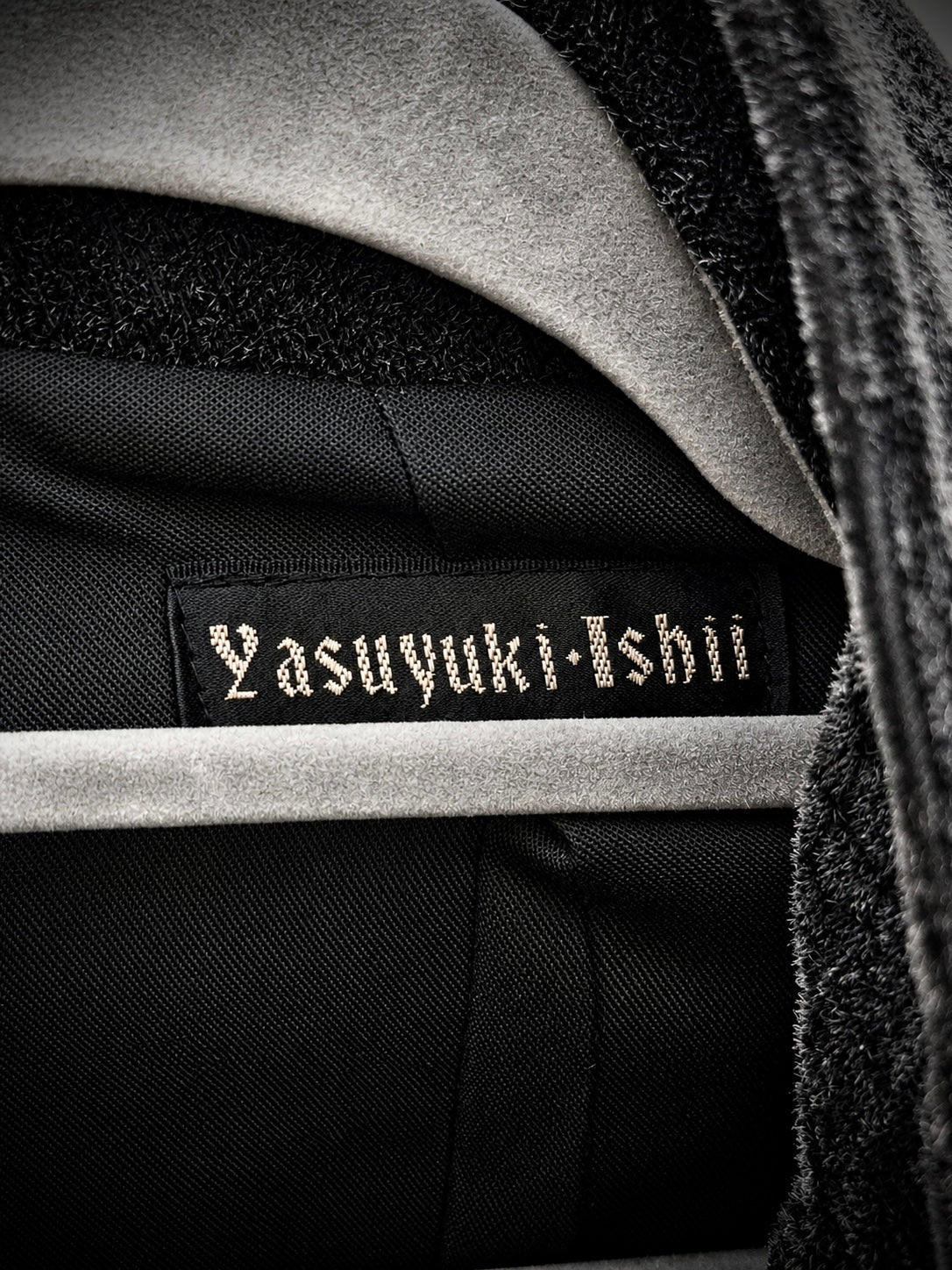 Yasuyuki Ishii Micro Suede Snakeskin Coat - wintexarchive
